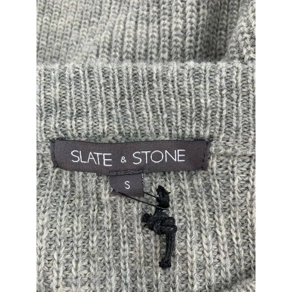 Slate & Stone Mens Sweater Gray Black White S - Picture 7 of 7